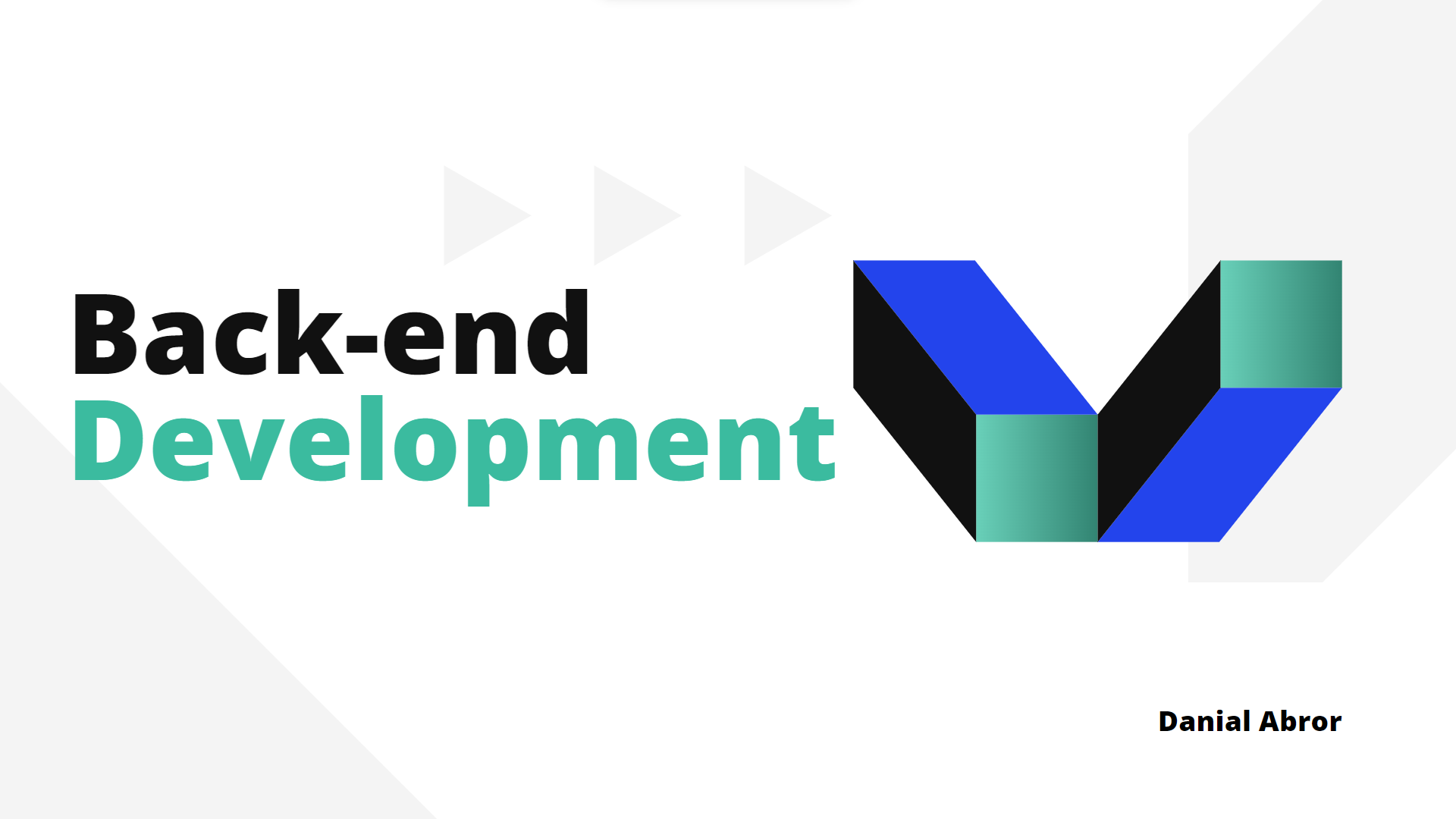 As a speaker at job preparation seminar on back-end development